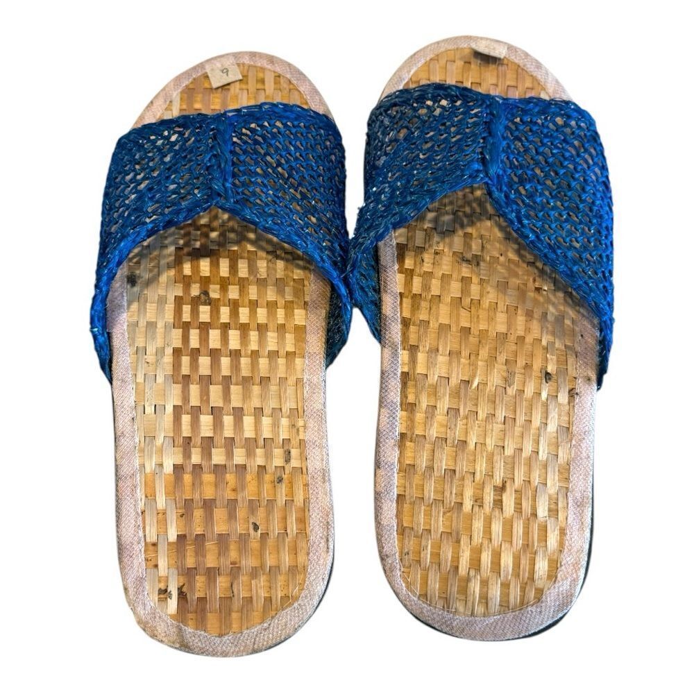 Abaca Woven Seagrass House Slippers Women’s Size 9
